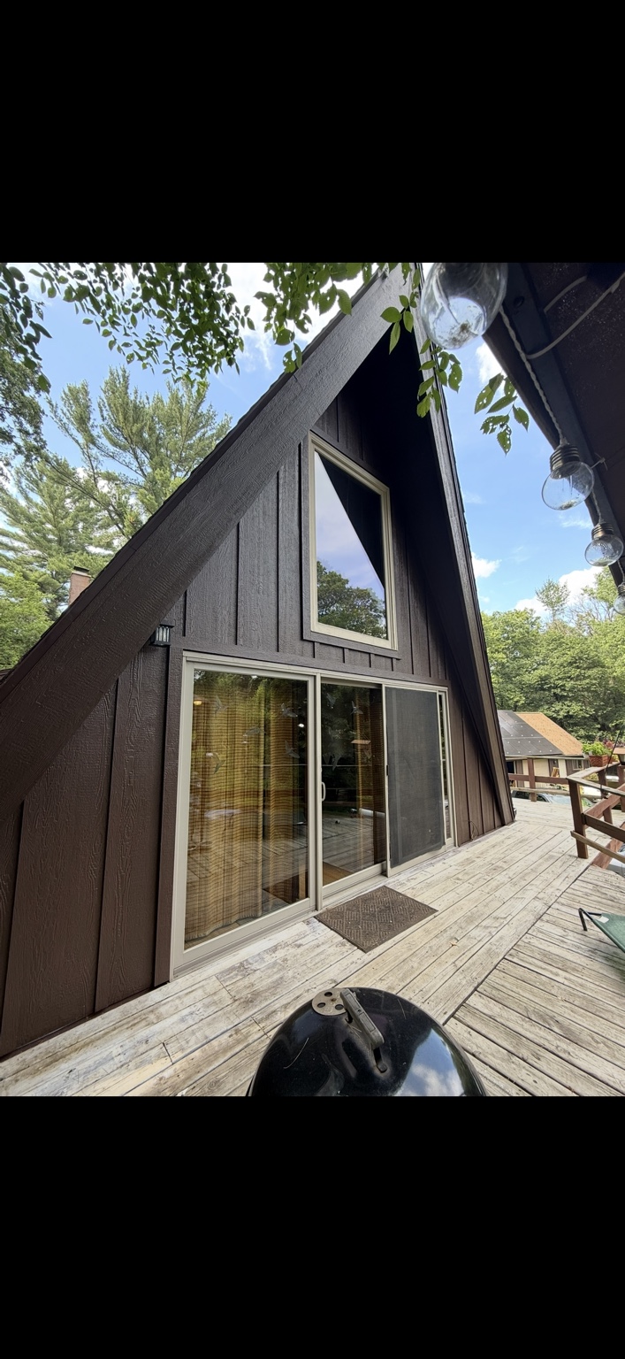 A-frame exterior work