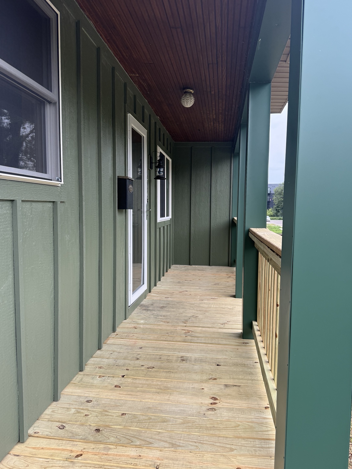 Exterior siding and deck work